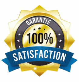 Satisfaction garantie à 100%<br/>ou argent remis